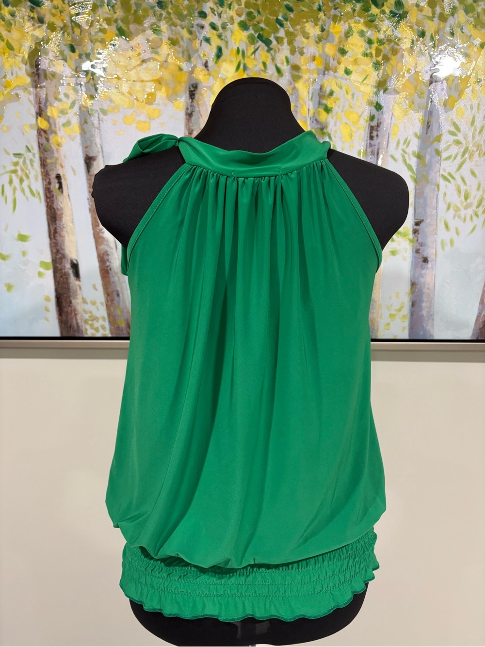 Women’s Halter Tank Top with Ruching Neckline - Size: 12 - Picture 4 of 16